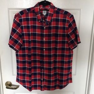 Gap plaid short sleeve Button Down